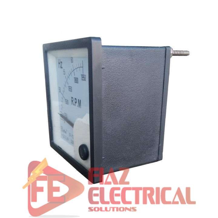 Analogue Frequency +RPM Panel Meter 72mmx72mm Pakistan