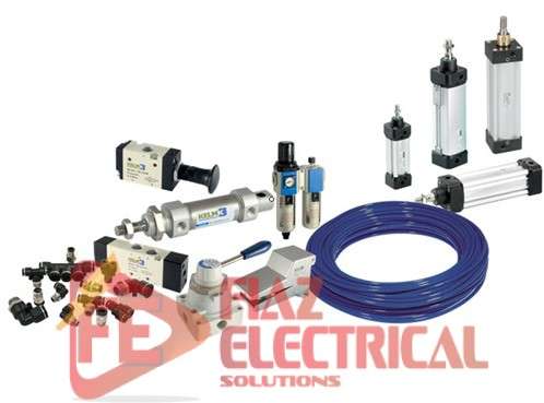 Pneumatic Pipes, Pneumatic Fittings, Cylinders, Solenoid valves and accessories