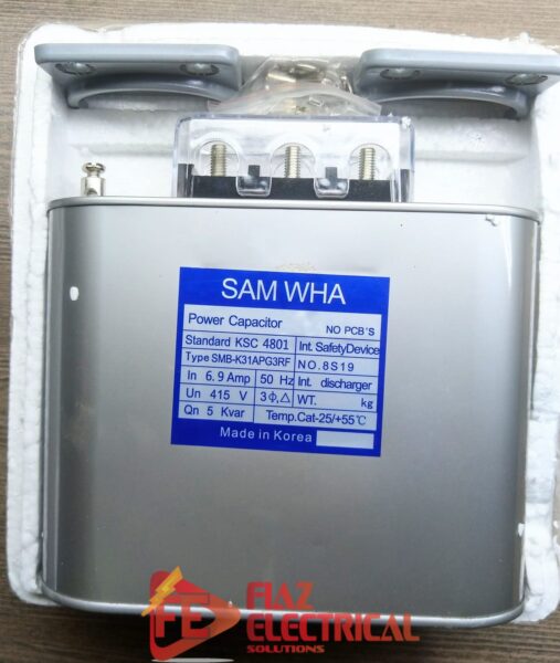 Power Factor Capacitor SAMWHA 5kvar in Pakistan