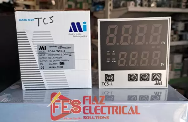 MI Temperature Controller TC5-L-W 96x96 Universal Input Large Display