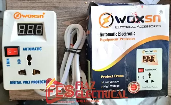 Muhafiz Over Under Voltage Protection with Volt Meter and 3 Minute Delay in Pakistan