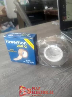 PowerFlon PTFE Glass tape length 10 Meter in Pakistan - 1/2''