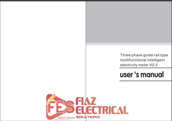 FES ENERGY METER ENERGY ANALYZER WITH RS485 MODBUS RTU FOR PLC WITH SCADA IN PAKISTAN