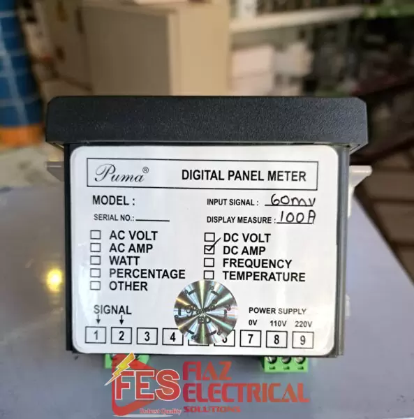 Puma DC Volt Meter 48x96 in Pakistan