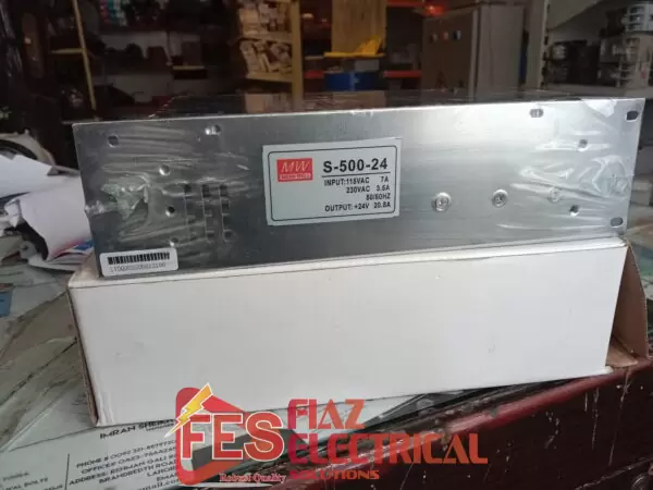 Power Supply Jali Type MW New 20.8A 24vdc in Pakistan.