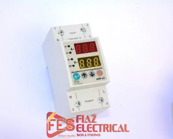 FES 63A OVER AND UNDER VOLTAGE AND CURRENT PROTECTION RELAY PAKISTAN