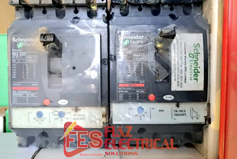 Lot MCCB Breaker Schneider 3 Pole 100A in Pakistan