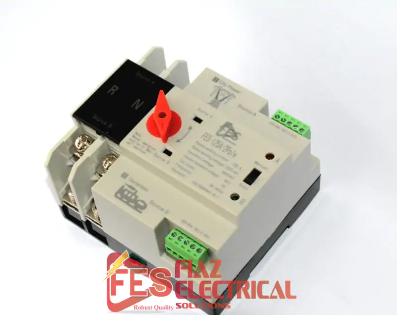 ATS Switch 125A Din Rail Type Single Phase FES in Pakistan