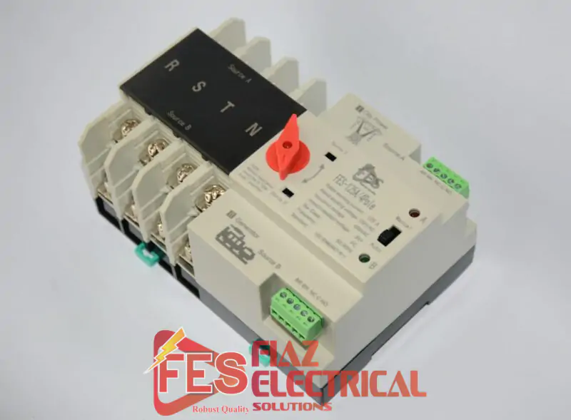 ATS Switch 125A Din Rail 4 Pole Type FES in Pakistan
