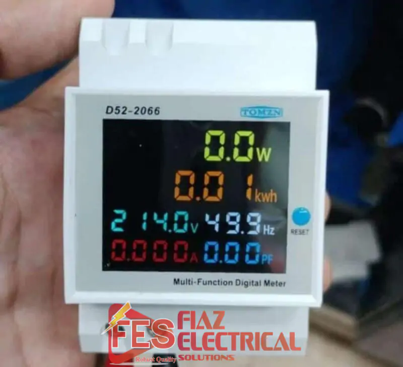 TOMZN 6 IN1 din rail AC 220V 100A Voltage Current KWH Electric energy meter with Frequency and Power Factor