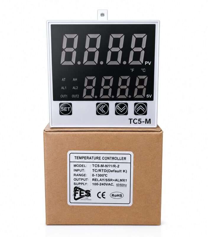 FES Temperature Controller TC5-M 72X72 Universal Input Large Display Relay+SSR Option in Pakistan