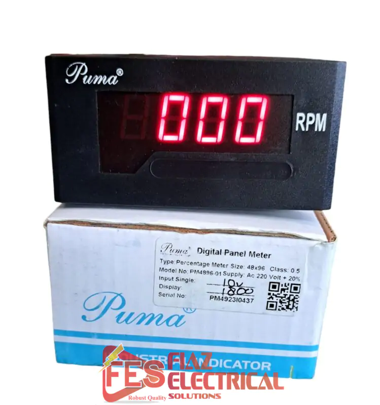 RPM Meter, Percentage meter Inverter RPM meter 0-10v Input puma pakistan