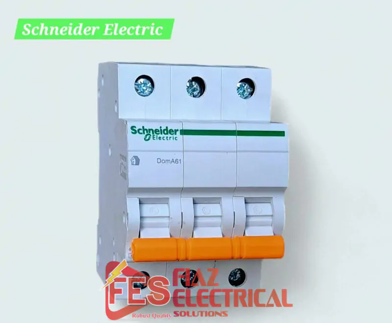 SCHNEIDER DOMAE MINIATURE CIRCUIT BREAKER MCB 3 POLE IN PAKISTAN