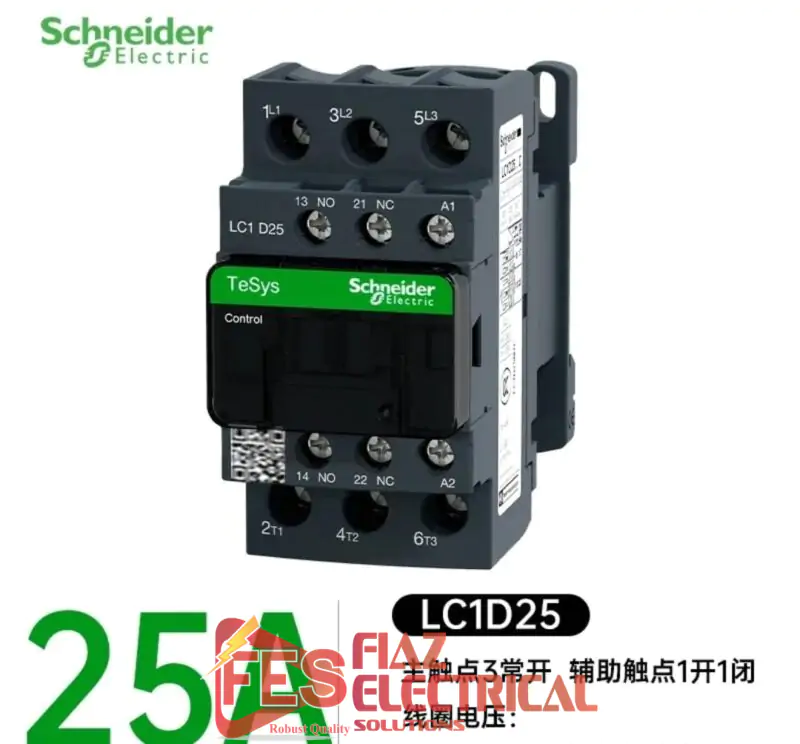 Schneider LC1 D25 Magnetic Contactor New 3pole in Pakistan