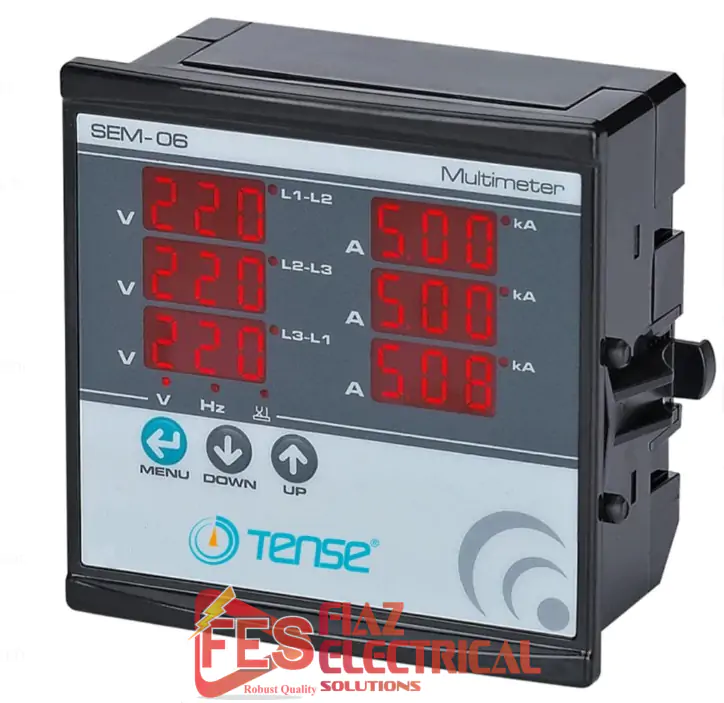 Tense Meter 6 in 1 3 Line Voltage and 3 Line Ampere in Pakistan