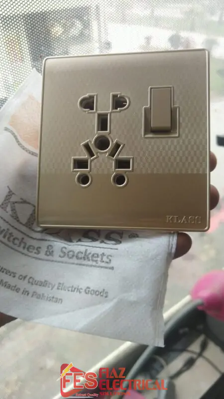 Light Plug China Sheet Universal 5 in 1 Klass Golden Metal