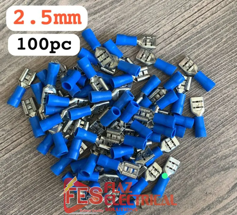 Insulated Thimbles female  lug 2.5mm Blue in Pakistan