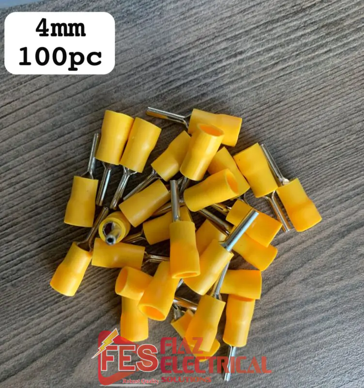 I-type Yellow Insulated Thimble/ Cable Lug 4mm in Pakistan