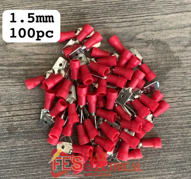 Insulated Thimbles Male lug 1.5mm Red in Pakistan