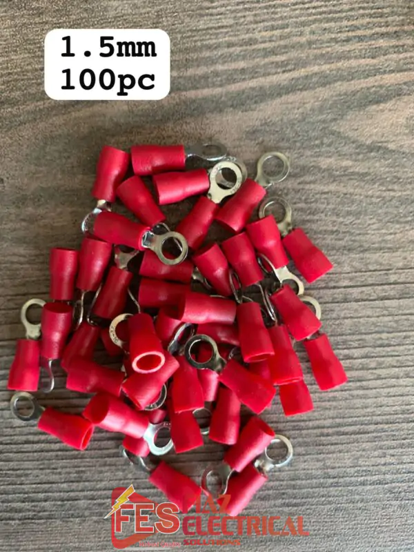 O-type Red Insulated Thimble/ Cable Lug 1.5mm
