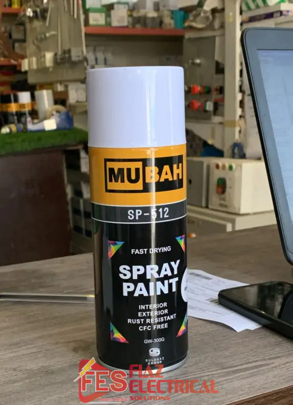 Spray Paint Mubah Brand GW-300G Black 400ML in Pakistan