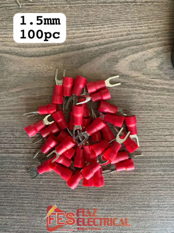 U-type Red Insulated Thimble/ Cable Lug 1.5mm