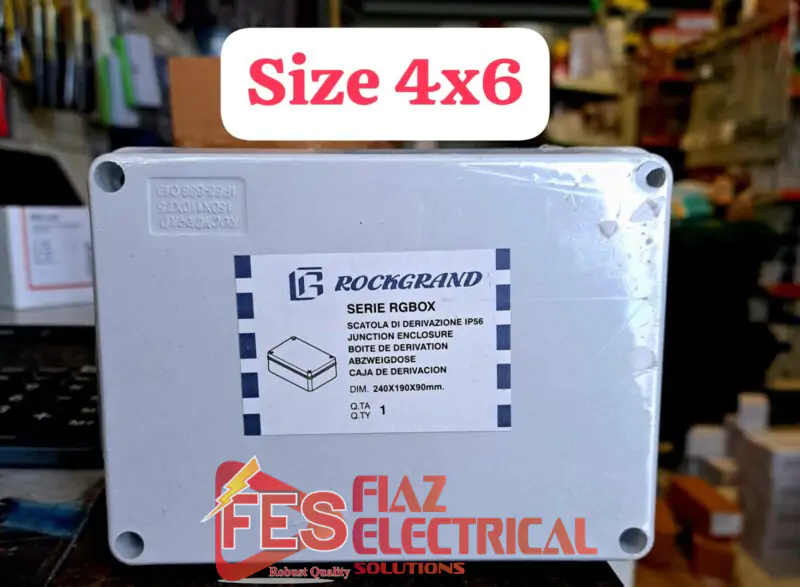 Waterproof PVC Junction Box Size 4x6"