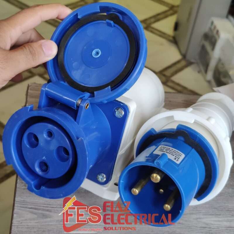 Industrial Plug Socket Male Female Set 3 Pin 63A in Pakistan