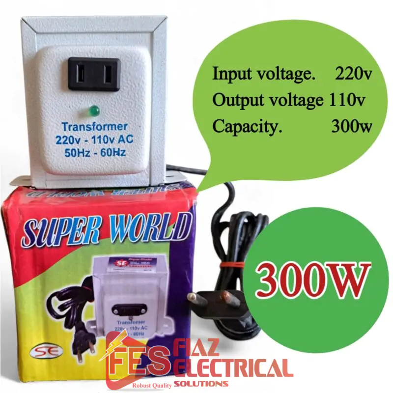 220v to 110v 300watt Converter pakistan