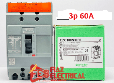 Schneider Breaker MCCB 3 Pole 60A Easypack in Pakistan (EZC100N3060)