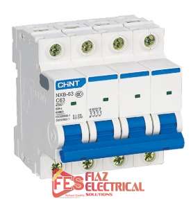 Chint Breaker MCB 4 Pole NXB-63 in Pakistan - 63A