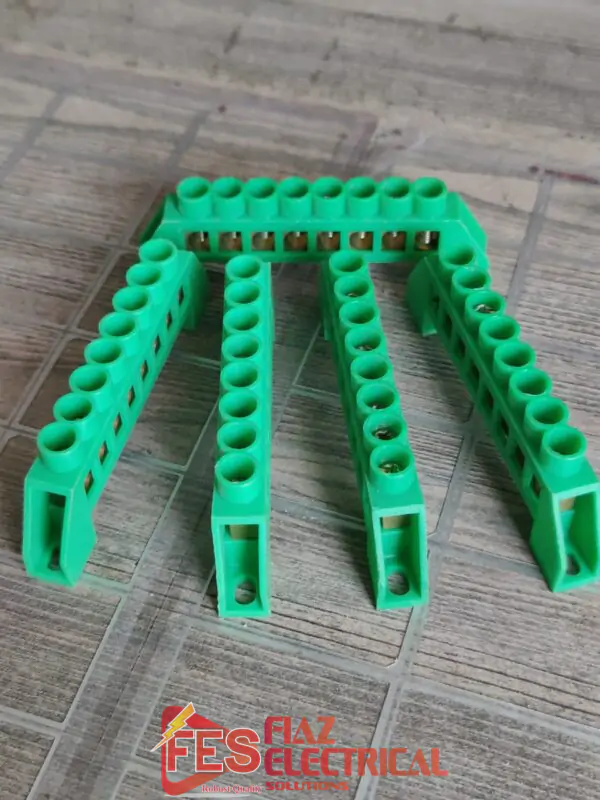 Insulated Neutral Link 8 Way Green