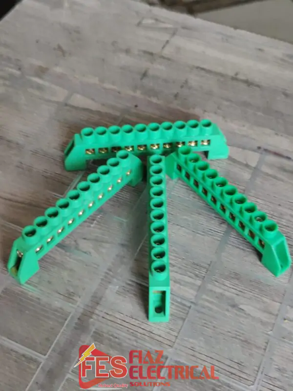 Insulated Neutral Link 10 Way Green