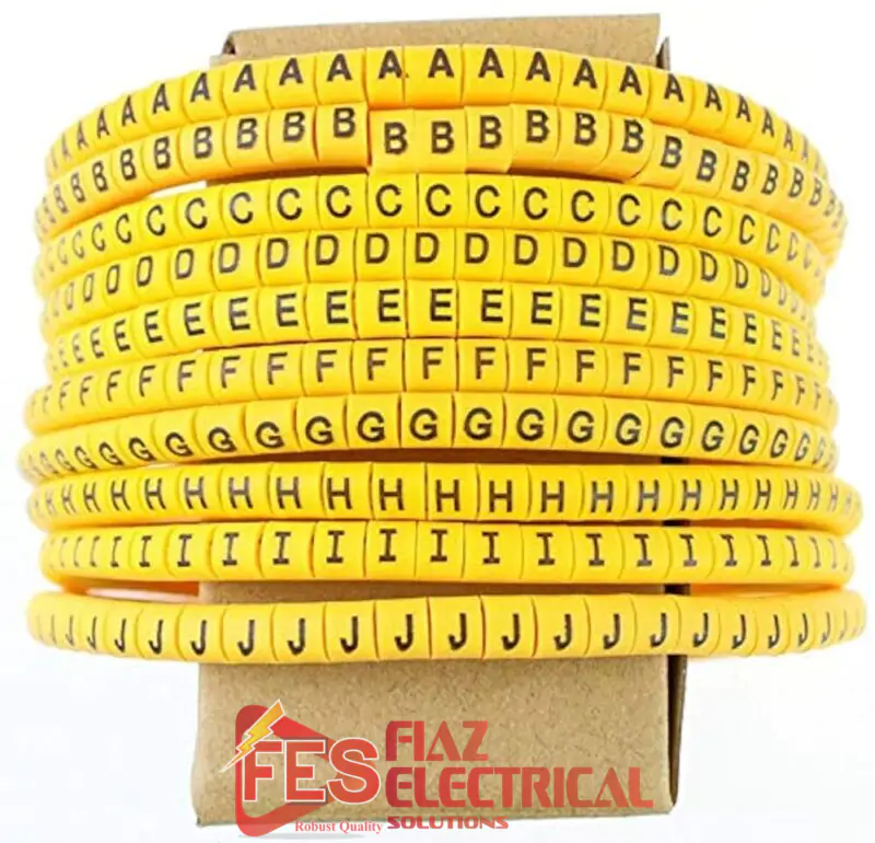 Numbering Tags Alphabets  for wire 1.5mm (A-Z) 100pc each Beads