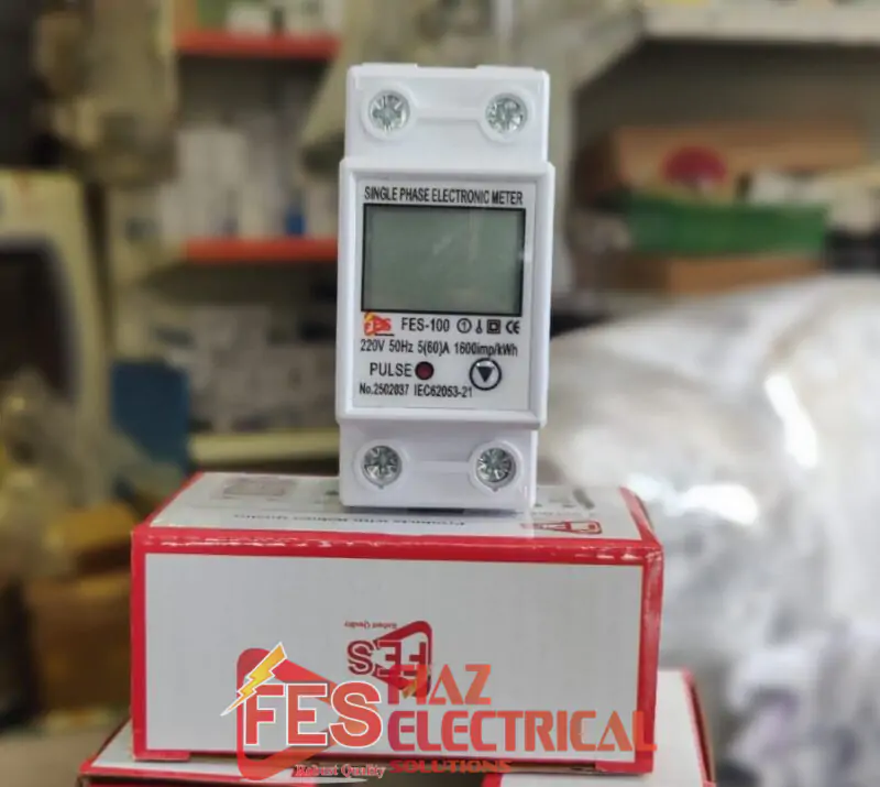 FES Reset Sub Meter Digital Single Phase || KWH Single Phase Meter in Pakistan Model FES-100