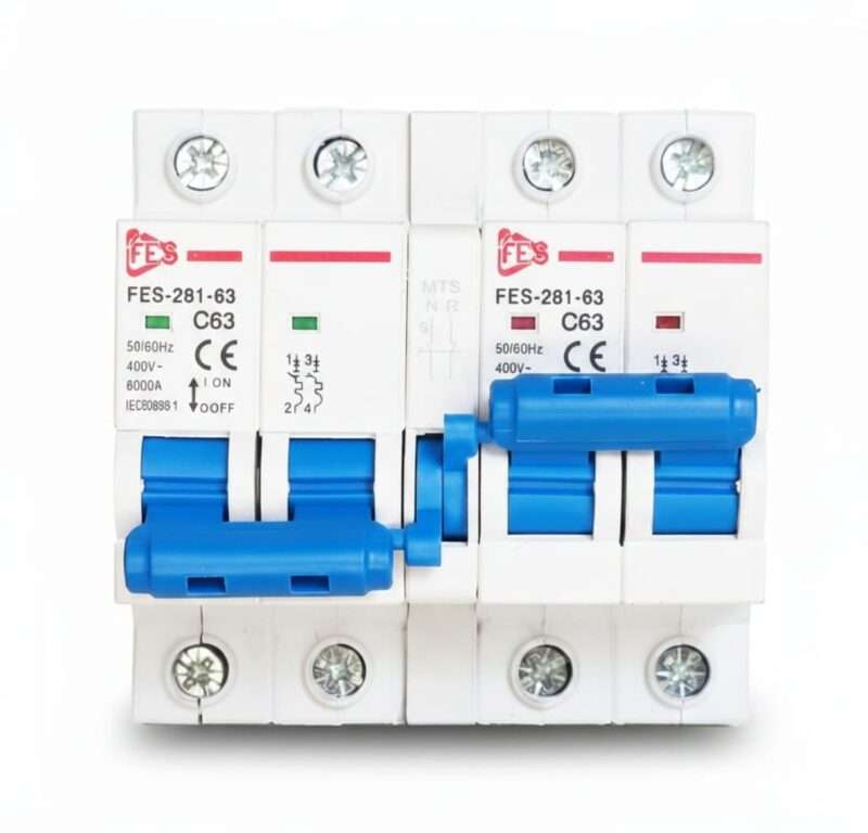FES Manual Transfer Switch MTS 2 Pole 63A changeover in Pakistan