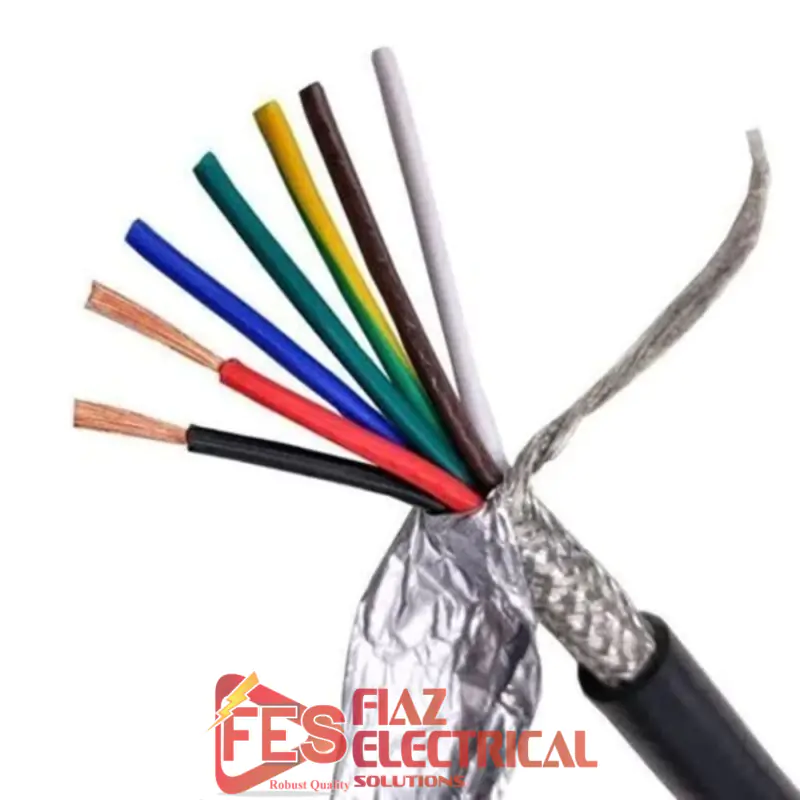 Cable 7 core Shielded 0.5mm  per foot