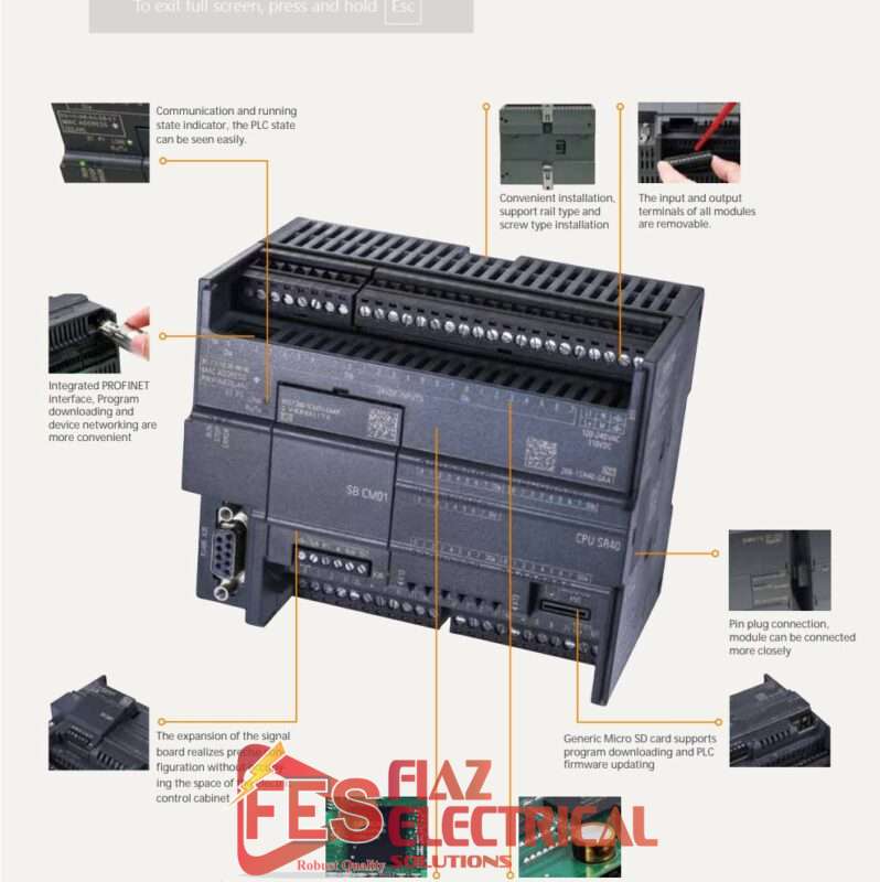 S7-200 SMART PLC both relay and transister type in Pakistan