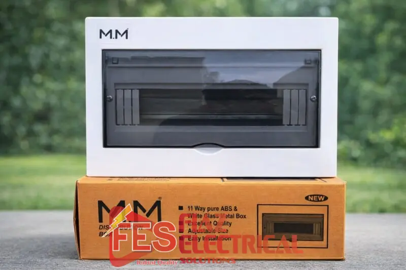 Plastic PVC Distribution Breaker Box for 11 breakers  Metal Base  Best Quality