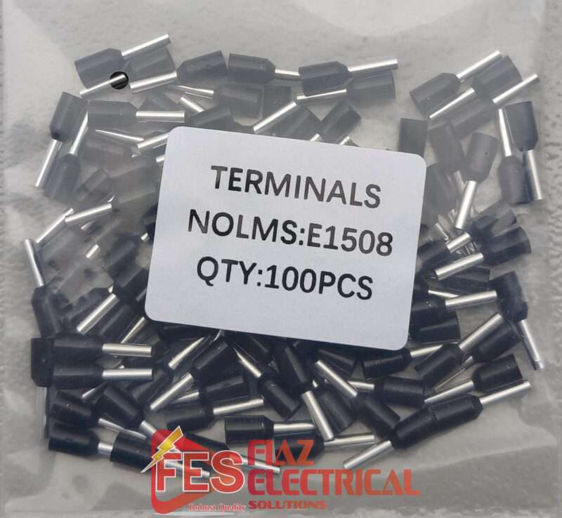 Insulated Thimbles lug Tubeless bootlace ferrule lug 1.5mm 100pc Red in Pakistan - BLACK