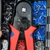 Tubular terminal crimping kit tool YTH-TC01 0.25-10mm with 1200 tubular thimble diffrent size