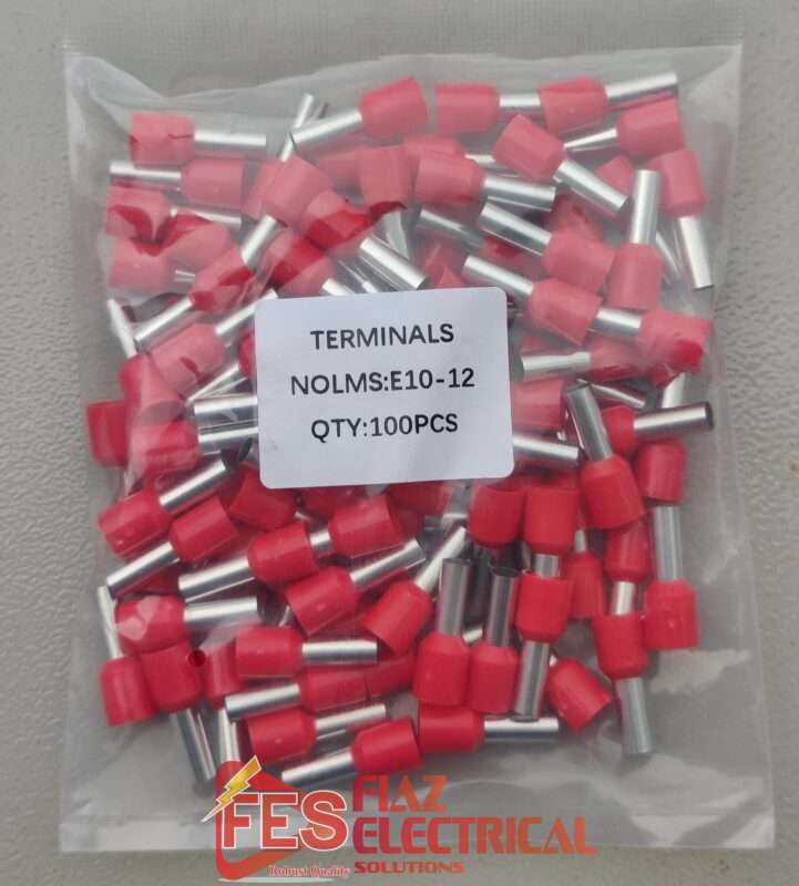 Insulated Thimble Tubeless Bootless lug 10mm 100pc Pkt in Pakistan - RED