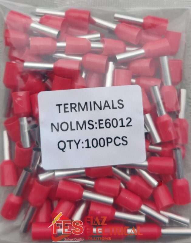 Insulated Thimbles Tubeless Bootless Lug 6mm Red 100pc in Pakistan - RED