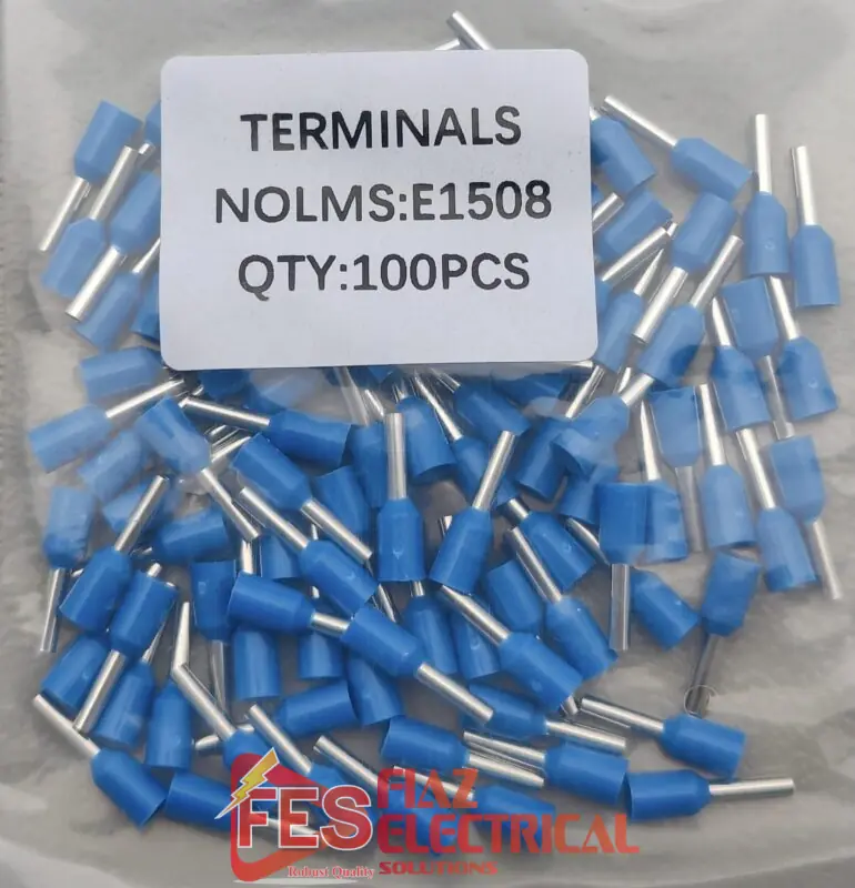 Insulated Thimbles lug Tubeless bootlace ferrule lug 1.5mm 100pc Red in Pakistan - BLUE