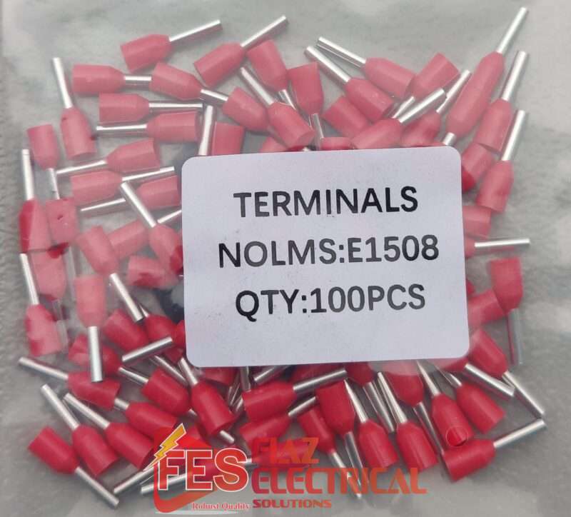 Insulated Thimbles lug Tubeless bootlace ferrule lug 1.5mm 100pc Red in Pakistan - RED