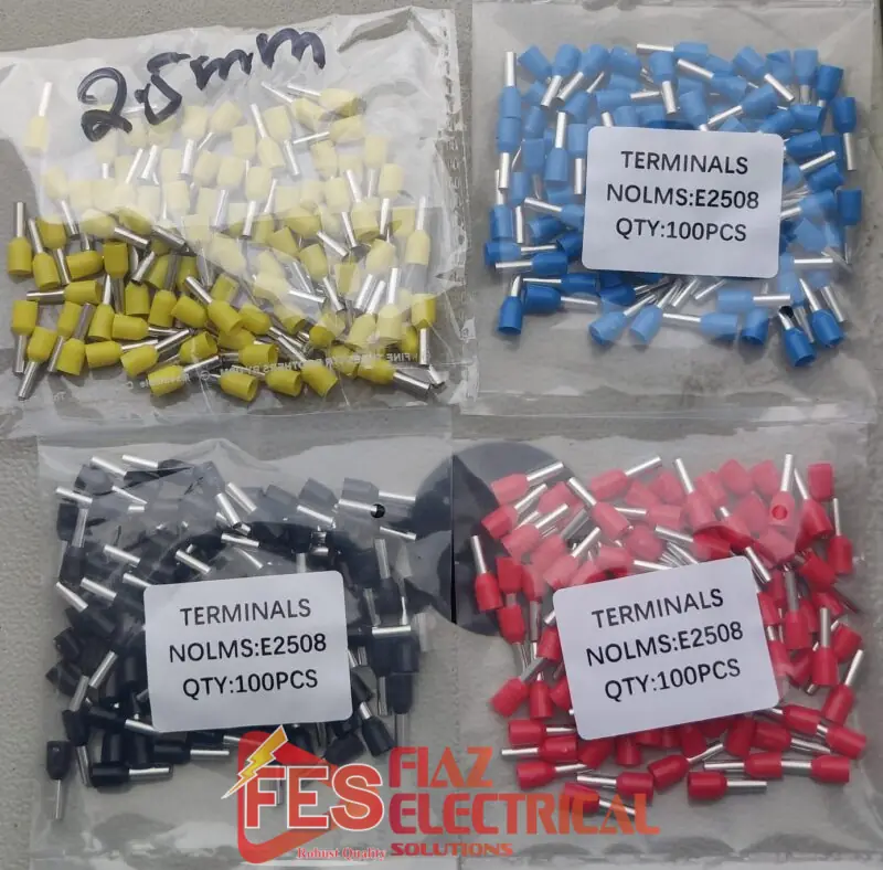 Insulated Thimbles lug Tubeless bootlace ferrule lug 2.5mm red 100pc  in Pakistan