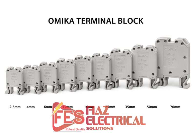 Line Up terminal block Omika 2.5mm in Pakistan