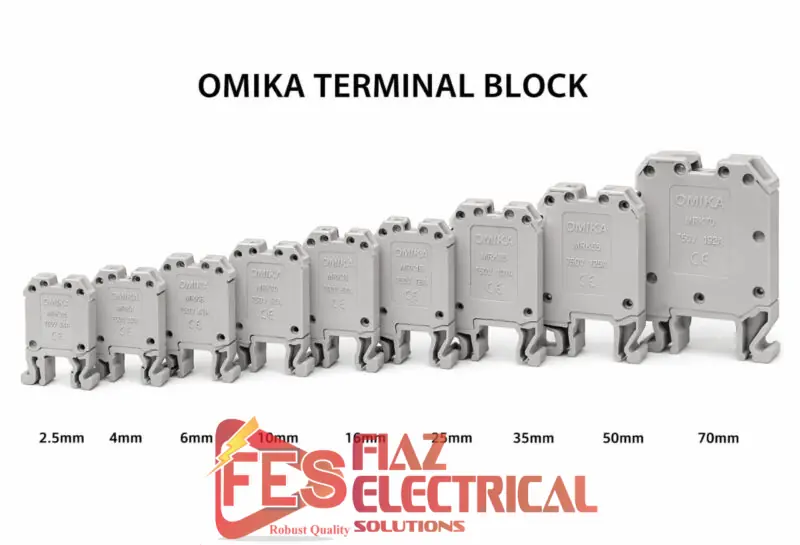 Line Up terminal block Omika 2.5mm in Pakistan