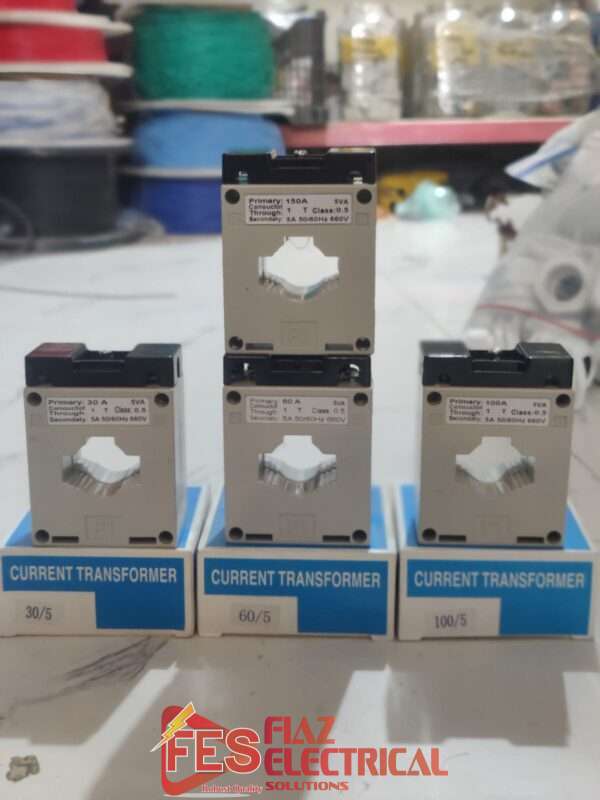 Current Transformer CT 30/5 || 60/5 || 100/5 ||150/5|| 200/5A|| 300/5 in 30 diameter Imported in Pakistan