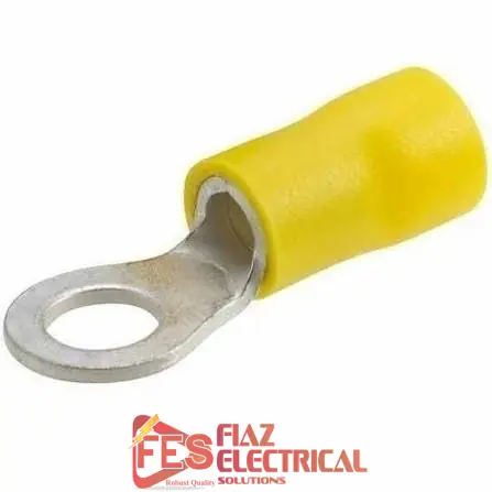 O-type Yellow Insulated Thimble/ Cable Lug 4mm (6mm hole) per pc